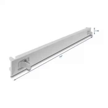 Blind panel DELOCK 67274 — ABS grey rack accessory, 1-piece