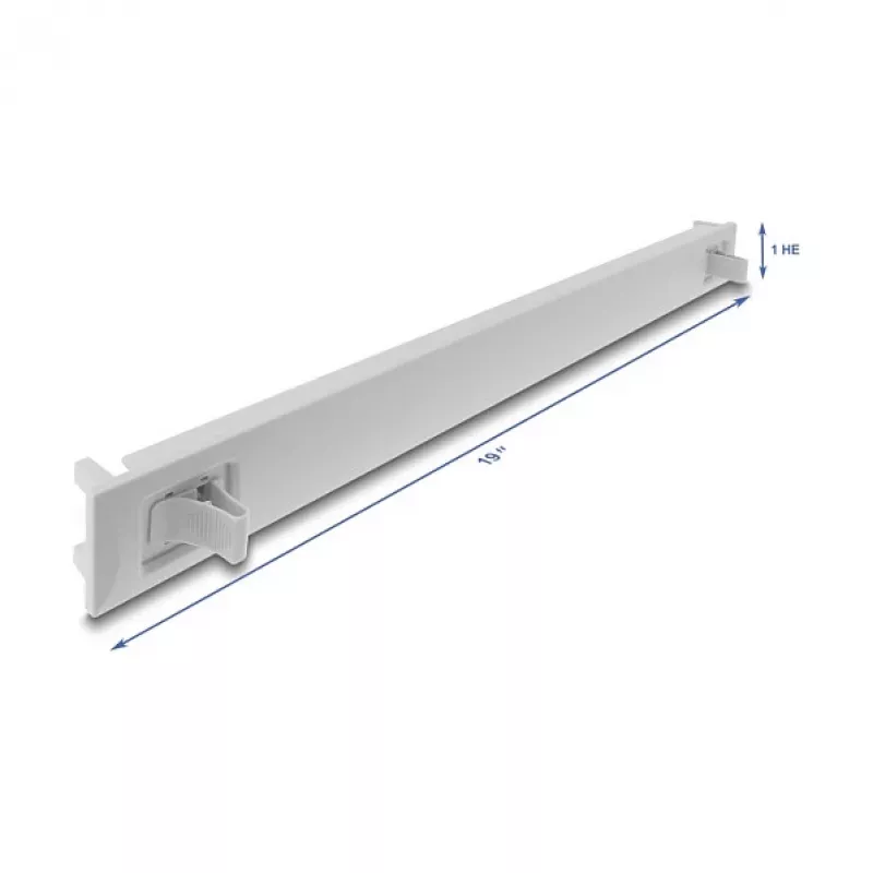 Blind panel DELOCK 67274 — ABS grey rack accessory, 1-piece