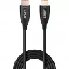 Lindy 15m Fibre Optic Hybrid HDMI 8K60 Cable, 15 m, HDMI Type A (Standard), HDMI Type A (Standard), 48 Gbit/s, Black