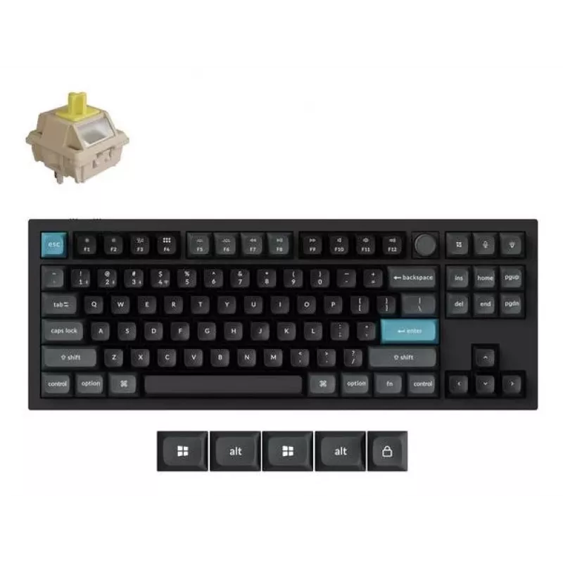 Mechanical Keyboard Keychron Q3 Ultra 8K — 80% QWERTY, Wired & Bluetooth, RGB, Black