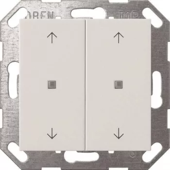 Wall switch rocker Gira Taster Wippe KNX 2f Reinweiß 517403 — 2-gang KNX rocker, white