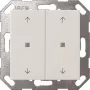 Wall switch rocker Gira Taster Wippe KNX 2f Reinweiß 517403 — 2-gang KNX rocker, white