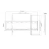 TV wall mount Sunne 37-70-EF for 37 inch–70 inch TVs, max 40 kg, VESA 200x200–600x400, black