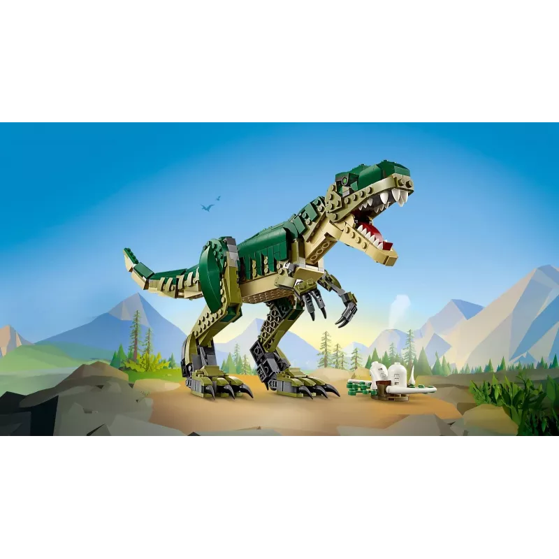Construction toy LEGO Creator 3-in-1 T.Rex buildable model kit, 626 pcs, 150 mm height, age 9+