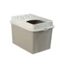 rotho Berty Eco Cappuccino cat litter box — technopolymer, 50 L, 572×393×404 mm, BPA-free, 1 kg