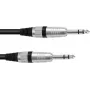 Stereo 6.3 mm (1/4 inch) jack cable Omnitronic 3021165D, 1 m, stereo plug to stereo plug