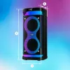 Portable speaker MANTA SPK0601B100, 100 W, Bluetooth, karaoke, wireless microphone, battery, equalizer, disco lighting