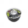 Salad spinner GEFU Speedwing 28150 — 5 L transparent bowl, button control, plastic housing