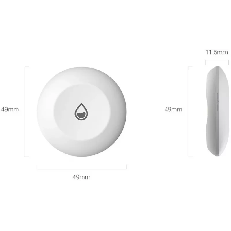 Water detector EZVIZ T10C Sensmitter Wireless IP67 White, CR123A battery, 2400 MHz, 200 m range