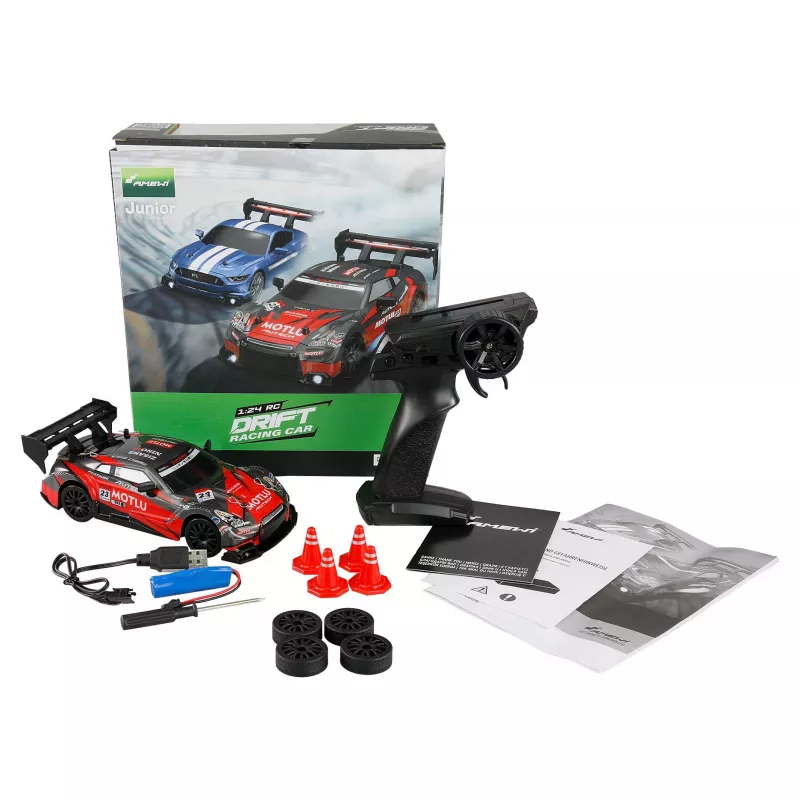 Drift Car Amewi 21112 1:24 Electric RC Model, Li-Ion 500 mAh, Recommended 8+