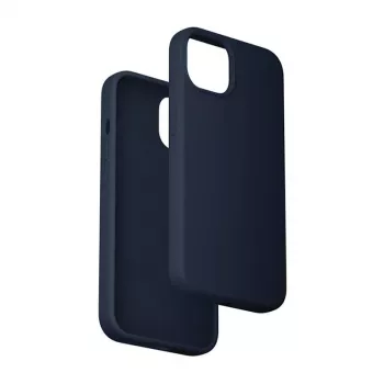 Silicone case Vention KUFL0-20 for iPhone 15 Plus, blue — soft protective cover, slim fit