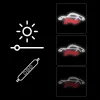 Decorative neon light MANTA SNL95WH white-red — two-color neon-style lighting