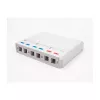 DeLOCK 67052 Keystone surface-mounted box for fiber optic modules, 6-port, white