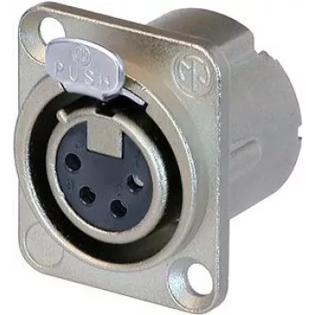 Neutrik NC4FD-LX - 26 mm - 31 mm - Silver - IEC 61076-2-103 - IEC 68-2-20 - UL 94 HB - IP40 - -30 - 80 °C (NC4FD-LX)