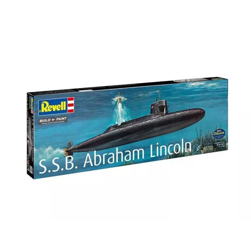 Plastic model ship REVELL S.S.B. Abraham Lincoln 1/253 scale plastic model kit