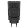 RealPower 450476 mobile device charger Power bank, Smartwatch, Tablet Black AC Wireless charging Fast charging Indoor