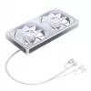 240mm ARGB Infinity Mirror Fan by Jonsbo ZA-240 white, dual 120mm fans, PWM support
