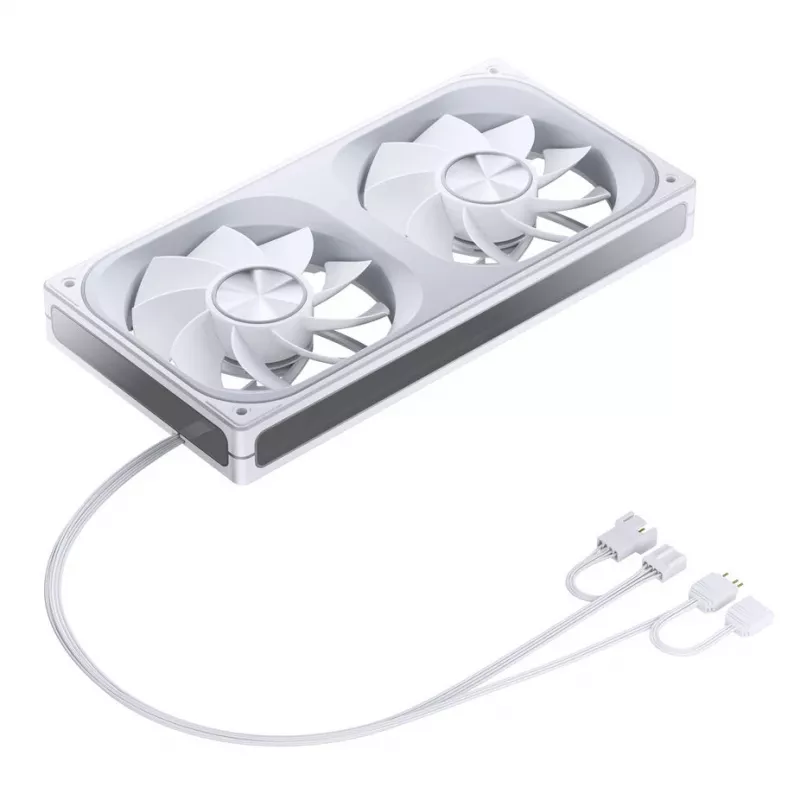 240mm ARGB Infinity Mirror Fan by Jonsbo ZA-240 white, dual 120mm fans, PWM support