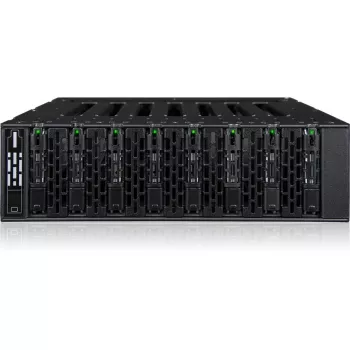 ICY DOCK - MB873MP-B V2 - ToughArmor - 8 Bay M.2 NVMe SSD PCIe 4.0 Mobile Rack Enclosure for External 5.25 Drive Bay (8 x OCuLink SFF-8612)