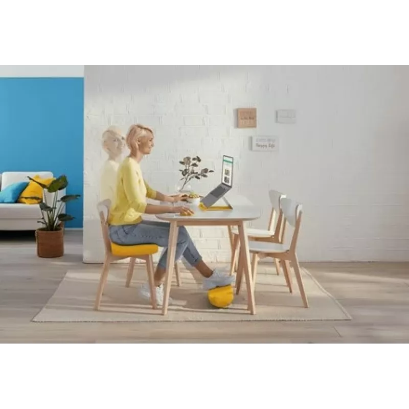Leitz Ergo Cosy Desk Foot Rest, Yellow, 405 mm, 260 mm, 140 mm, 550 g, Plastic