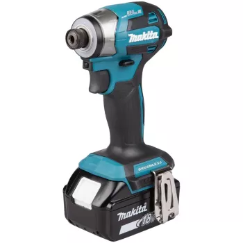 Impact driver Makita DTD173RTJ 18V cordless, 1/4 inch chuck, 3600 RPM, pistol-handle, Li-Ion