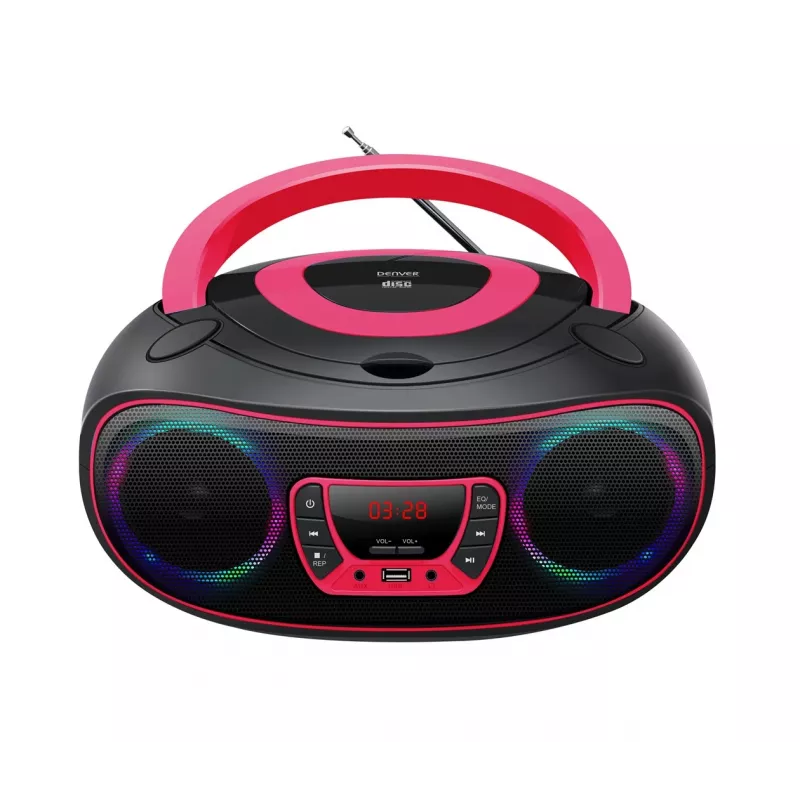 Denver TCL-212BT PINK CD player Portable CD player Black, Pink