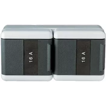 Outlet box Type F JUNG 8220 KINAW Black Translucent White