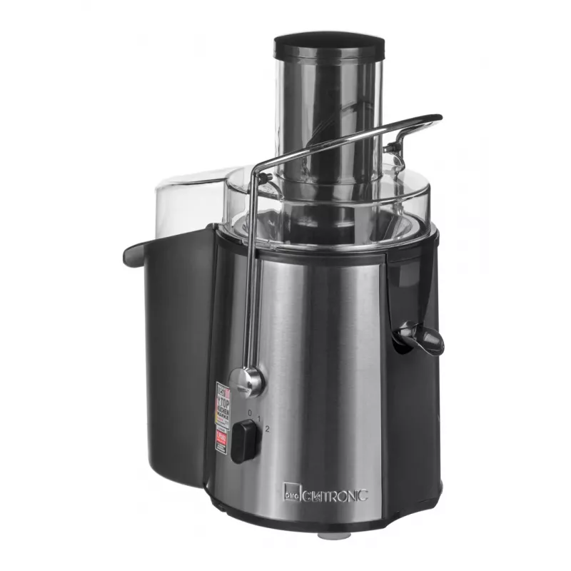 Juice maker CLATRONIC AE 3532 1000 W, stainless steel housing, 2 L pulp container, 2 speeds, anti-drip