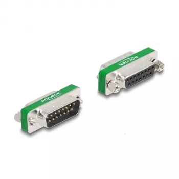 DeLOCK RF/EMI Interference Suppression Filter D-Sub 15 pin male to female low-pass filter capacitive