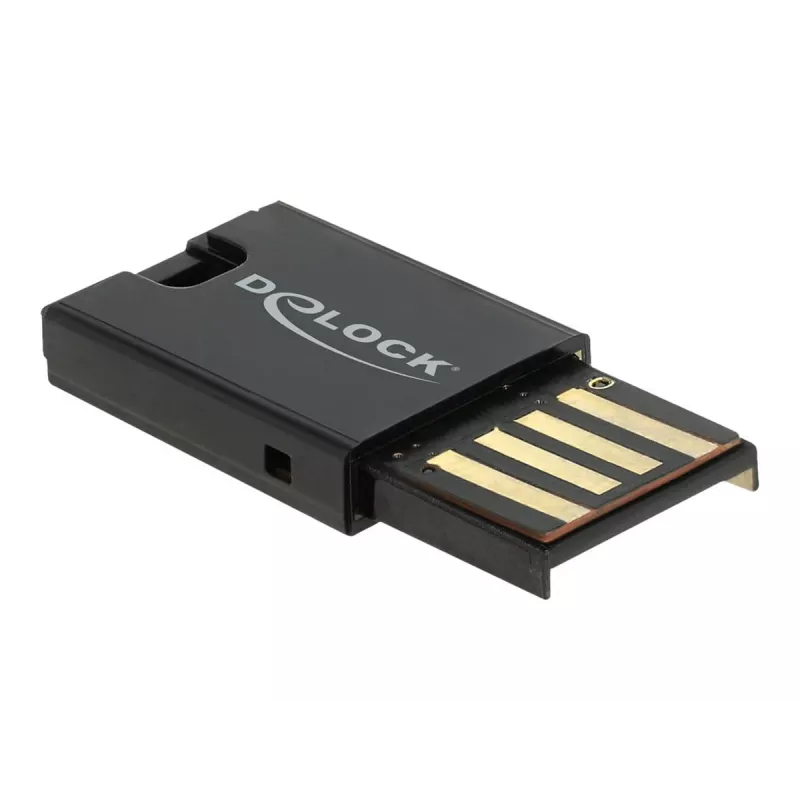DeLOCK USB 2.0 Card Reader Black Micro SD MicroSDHC MicroSDXC 480 Mbit/s