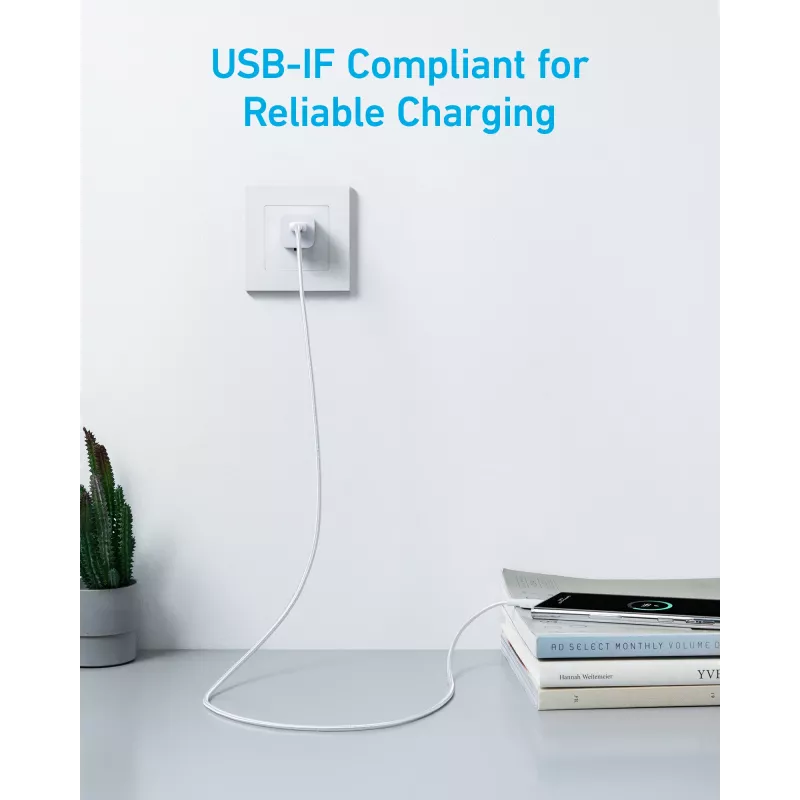 USB cable Anker 322 1.8 m USB A USB C White