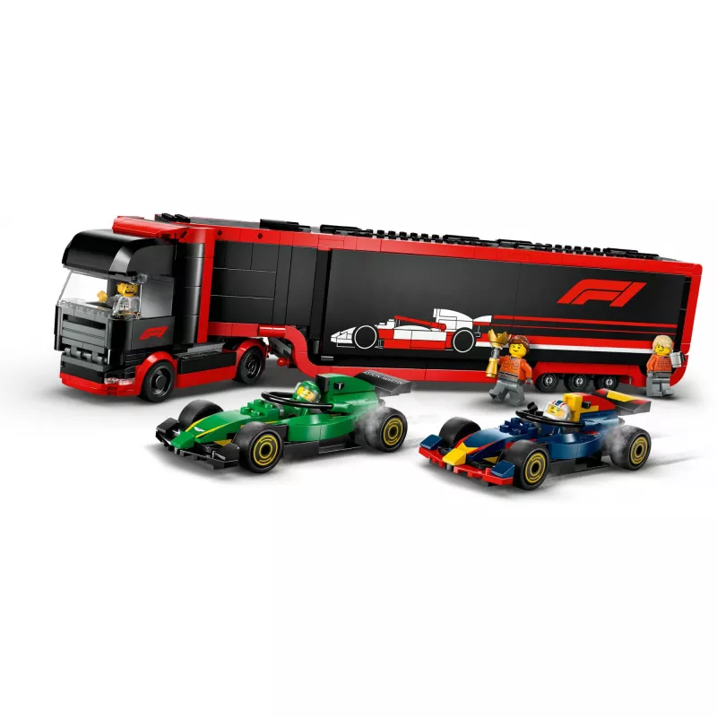 LEGO CITY 60445 F1 - Truck with RB20 & AMR24 F1 Cars