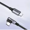 Ugreen USB-C (straight) / USB-C (angled) PD QC 60W 3A 0.5m US255 (grey)