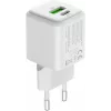 USB C/A mains charger YENKEE YAC G38 20W 3A Power Delivery (USB‑C and USB‑A)