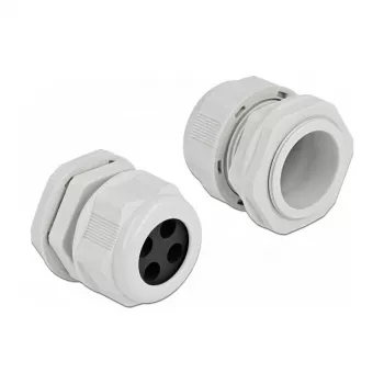 Cable Gland DeLOCK 60384 Grey Plastic 2 pc(s)