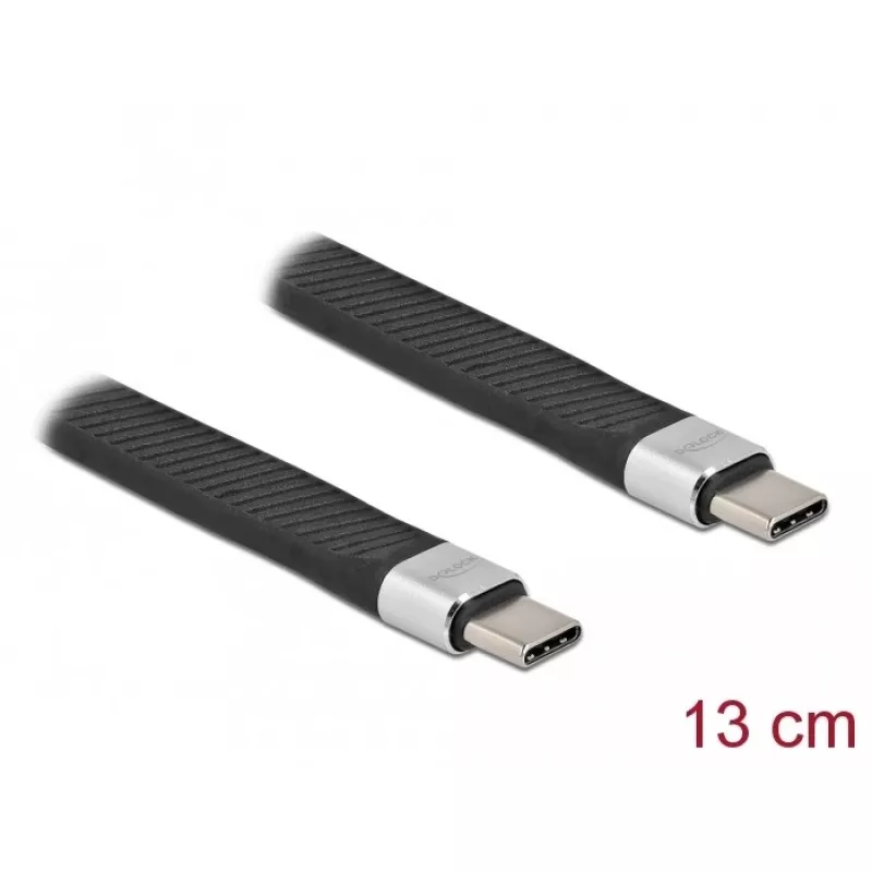 USB 2.0 FPC Flat Ribbon Cable DeLOCK 86940 USB Type-C to USB Type-C 13 cm