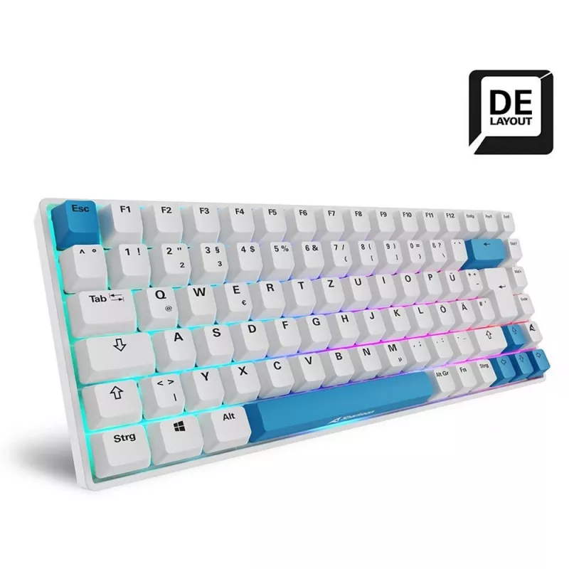 Sharkoon SKILLER SGK50 S3 PBT keyboard Gaming USB QWERTZ German White