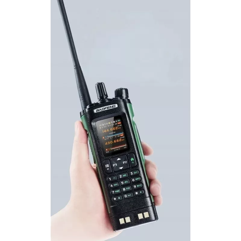 Handheld Radio Baofeng DM-32E — VHF 144–146 MHz, UHF 430–440 MHz, AIRBAND RX 108–136 MHz, 2200 mAh, DMR/FM, GPS+APRS