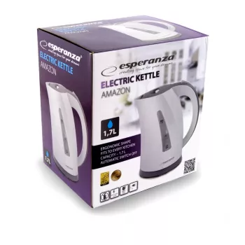 Electric kettle Esperanza 1.7 L 2200 W Grey White