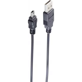 USB cable ShiverPeaks BS14-16055 5m USB A Mini-USB B Black