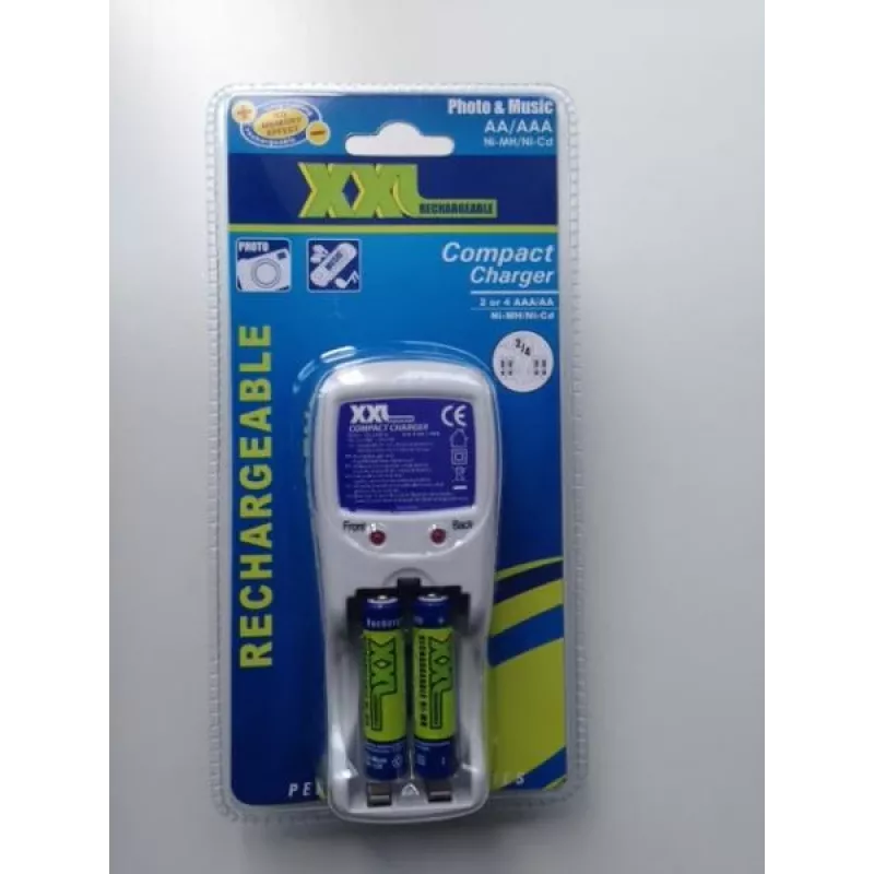 Battery Charger 2 or 4 AAA/AA included 2x AAA