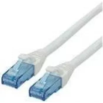 ROLINE - Patch-Cable - RJ-45 (M) to RJ-45 (M) - 1.5 m - UTP - CAT 6a - Halogen-Free, Moulded, Stranded - White (21.15.2764)