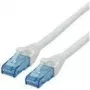 ROLINE - Patch-Cable - RJ-45 (M) to RJ-45 (M) - 1.5 m - UTP - CAT 6a - Halogen-Free, Moulded, Stranded - White (21.15.2764)