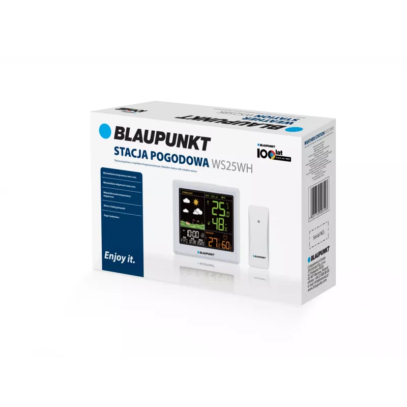 Weather Station BLAUPUNKT WS25WH — indoor/outdoor measurements, wireless sensors
