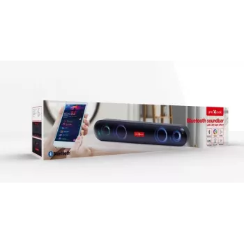 Gembird SPKBT-BAR400L soundbar speaker Black 2.0 channels 10 W
