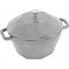 Cast Iron Cocotte Staub Special Cocotte 2.8 L, grey, round Dutch oven