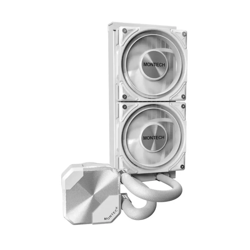 Montech HyperFlow Silent 240 Processor All-in-one liquid cooler 12 cm White 1 pc(s)