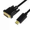 Video cable adapter LogiLink CV0132 DisplayPort to DVI 3m Black