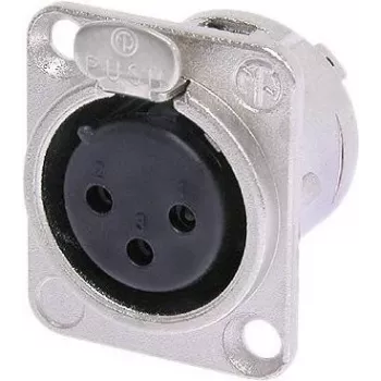 Neutrik NTR-NC3FDL1 - -30 - 80 °C - Black - Silver - UL - UL 94 HB - IEC 61076-2-103 - IP 40 - IEC 68-2-20 (NC3F-DL-1)