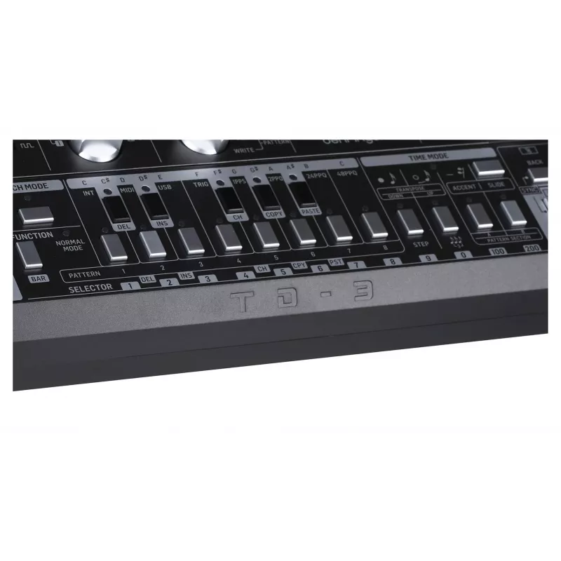 Analog synthesizer Behringer TD-3-SB Black 9V DC